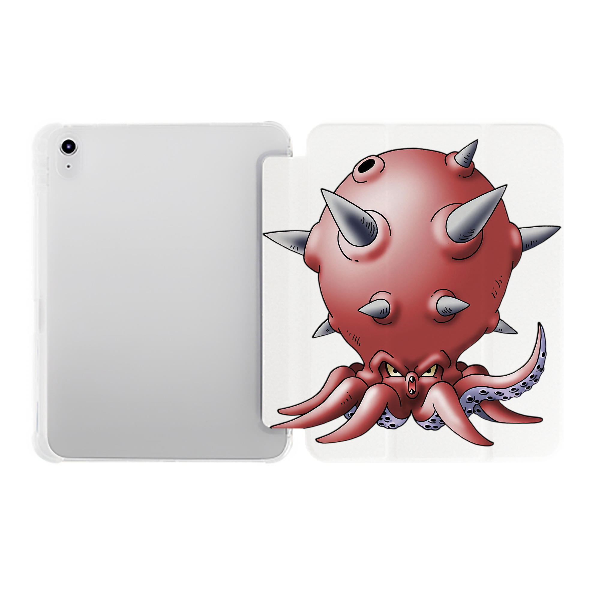 （画像用） ドラゴンクエスト Doragon Kuesuto Dragon Quest IPad ケース ペン収納付き 三つ折りスタンド PUレザー×シリコン 対応機種9.5/10.5/10.9インチ